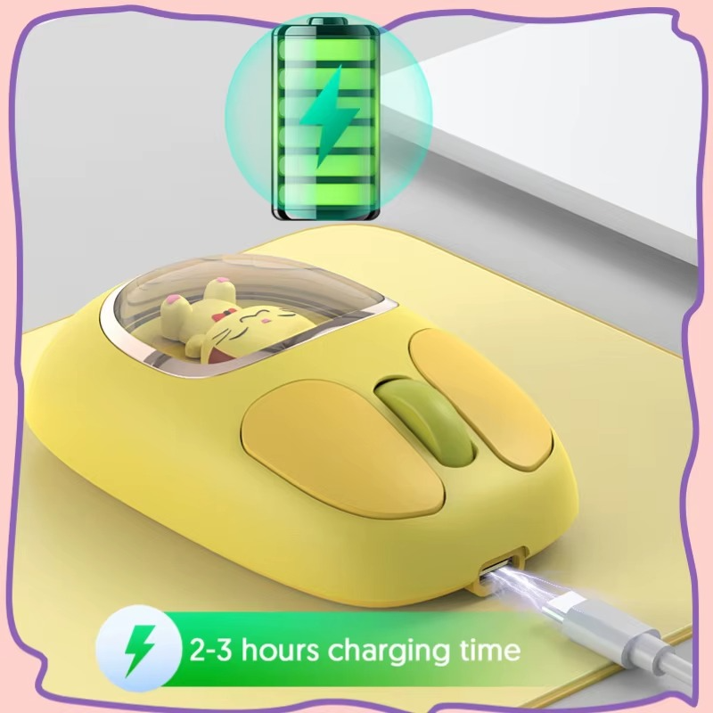 Whoa Mart Three-mode Bluetooth 2.4G Wireless Cute Doll Mouse - Image 5