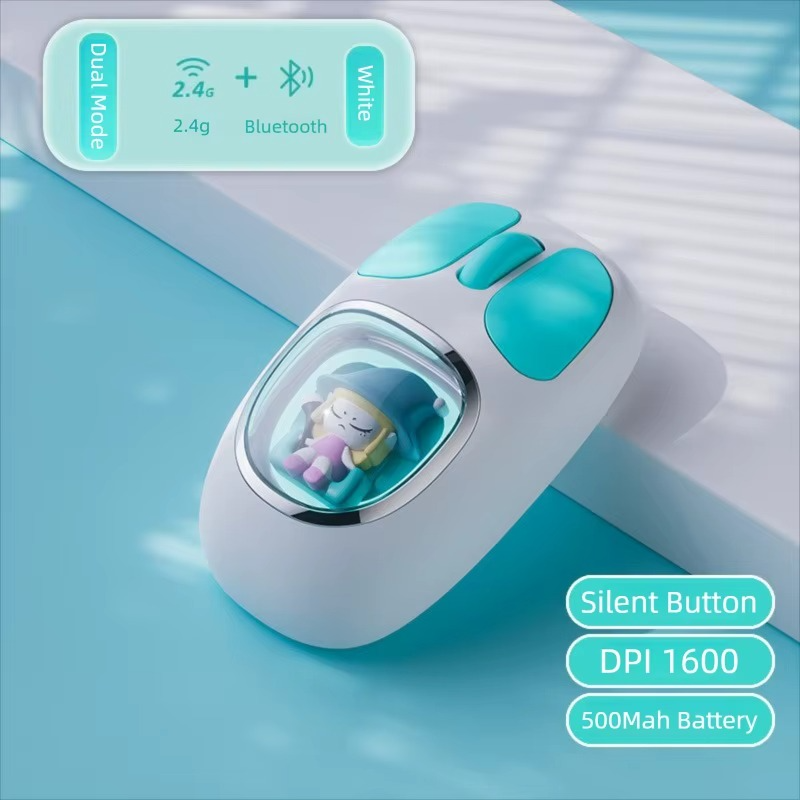 Whoa Mart Three-mode Bluetooth 2.4G Wireless Cute Doll Mouse - Image 8