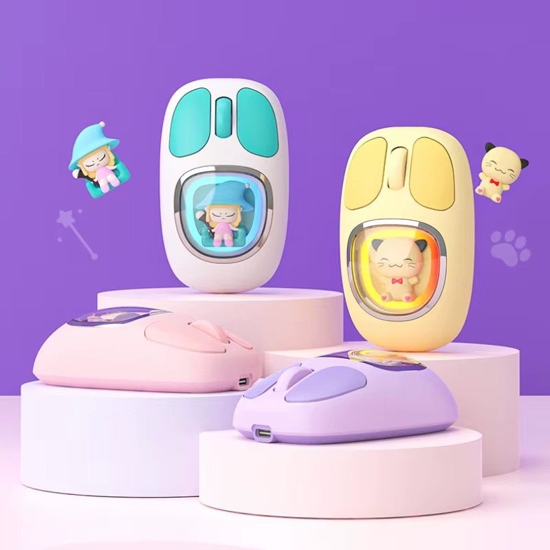 Whoa Mart Three-mode Bluetooth 2.4G Wireless Cute Doll Mouse - Image 7