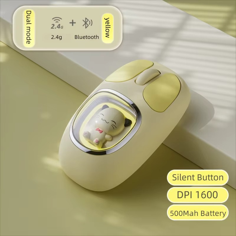 Whoa Mart Three-mode Bluetooth 2.4G Wireless Cute Doll Mouse - Image 10